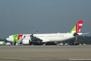 TAP AirPortugal Business Class Airbus 330: Porto (OPO)-Lissabon (LIS)